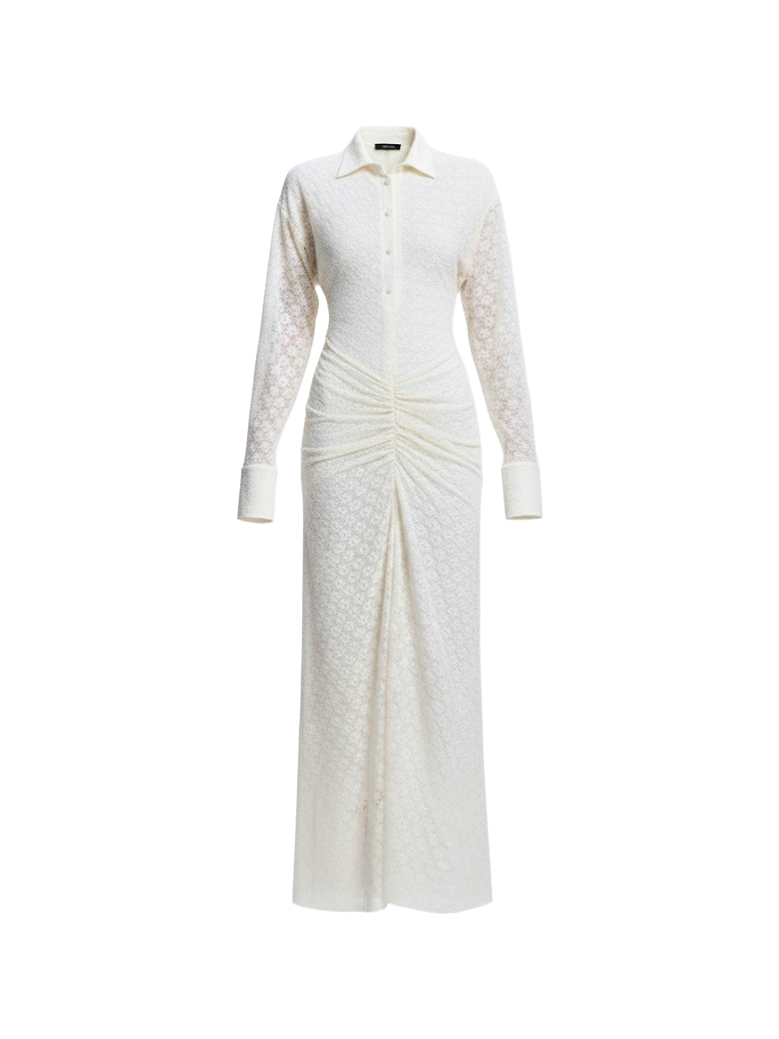 Elise Sheath Gathered Lace Maxi Dress - Image 2