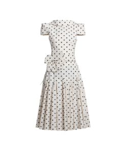 Alternative view of Tess A-line Boat Neck Polycotton Midi Dress