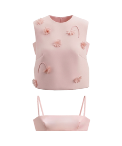 Alternative view of Petal Round Neck Top
