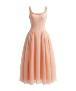 Alternative view of Lumina Square Neck Midi Dress