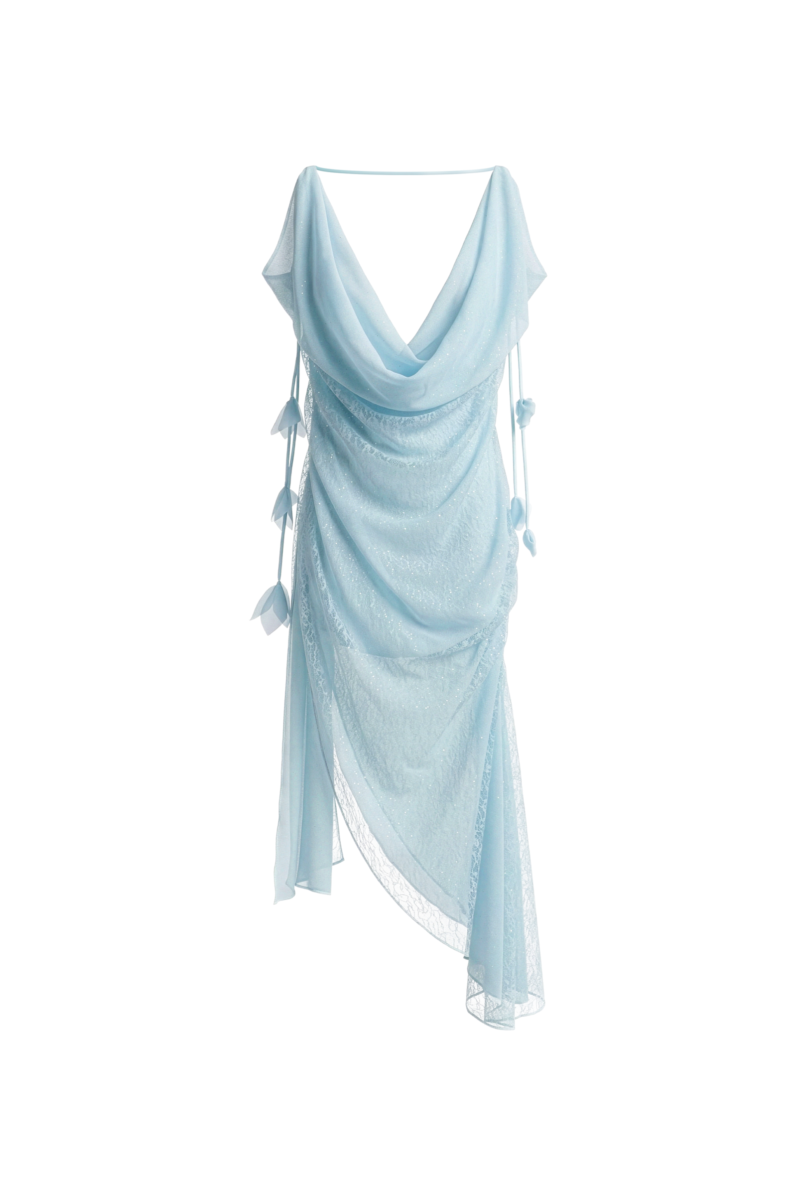 Elysian Asymmetric Midi Dress - Image 2