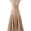Selene Latte Applique Midi Dress - Image 2