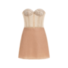 Selene Latte Applique Midi Dress - Image 3