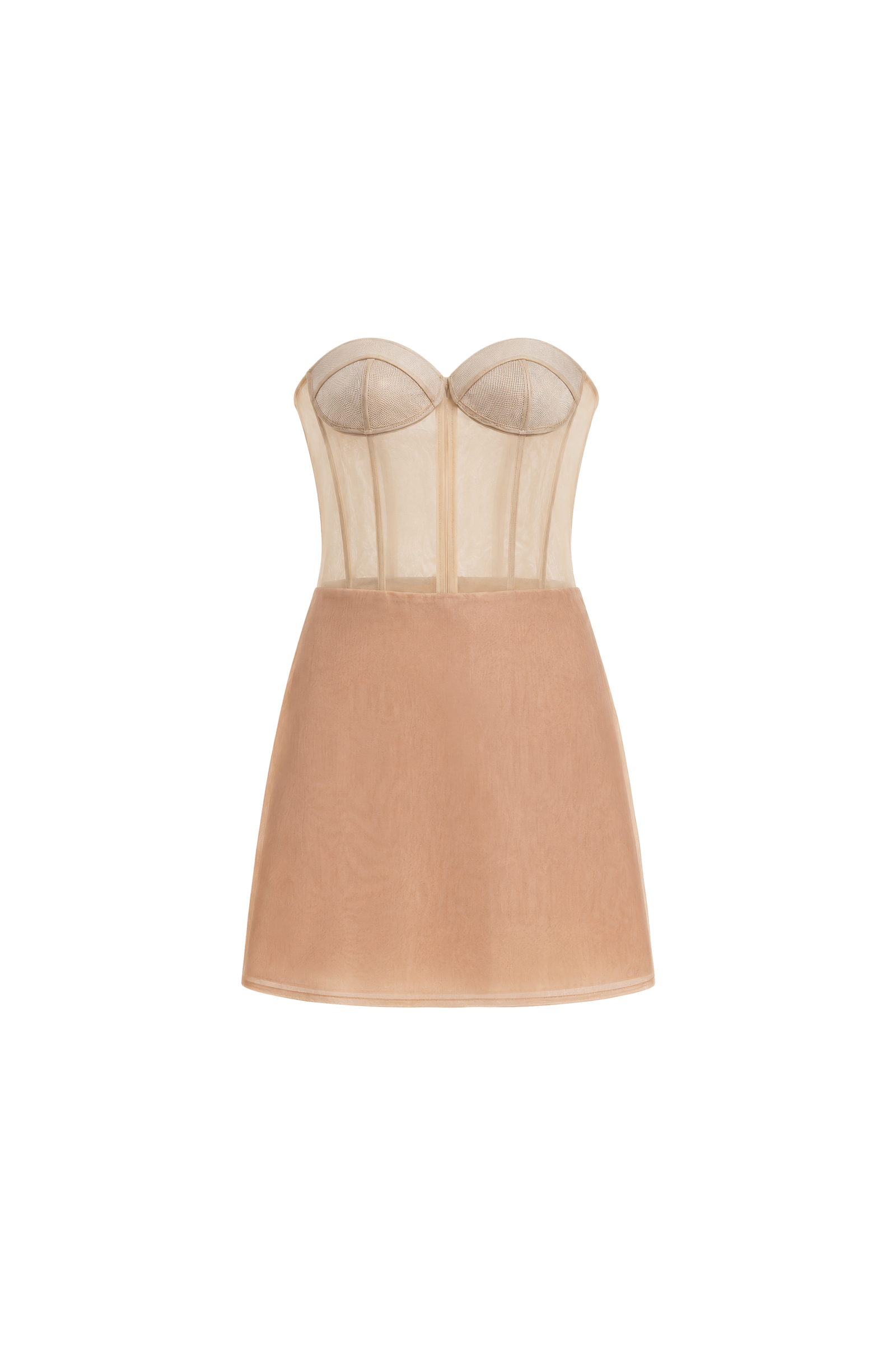 Selene Latte Applique Midi Dress - Image 3