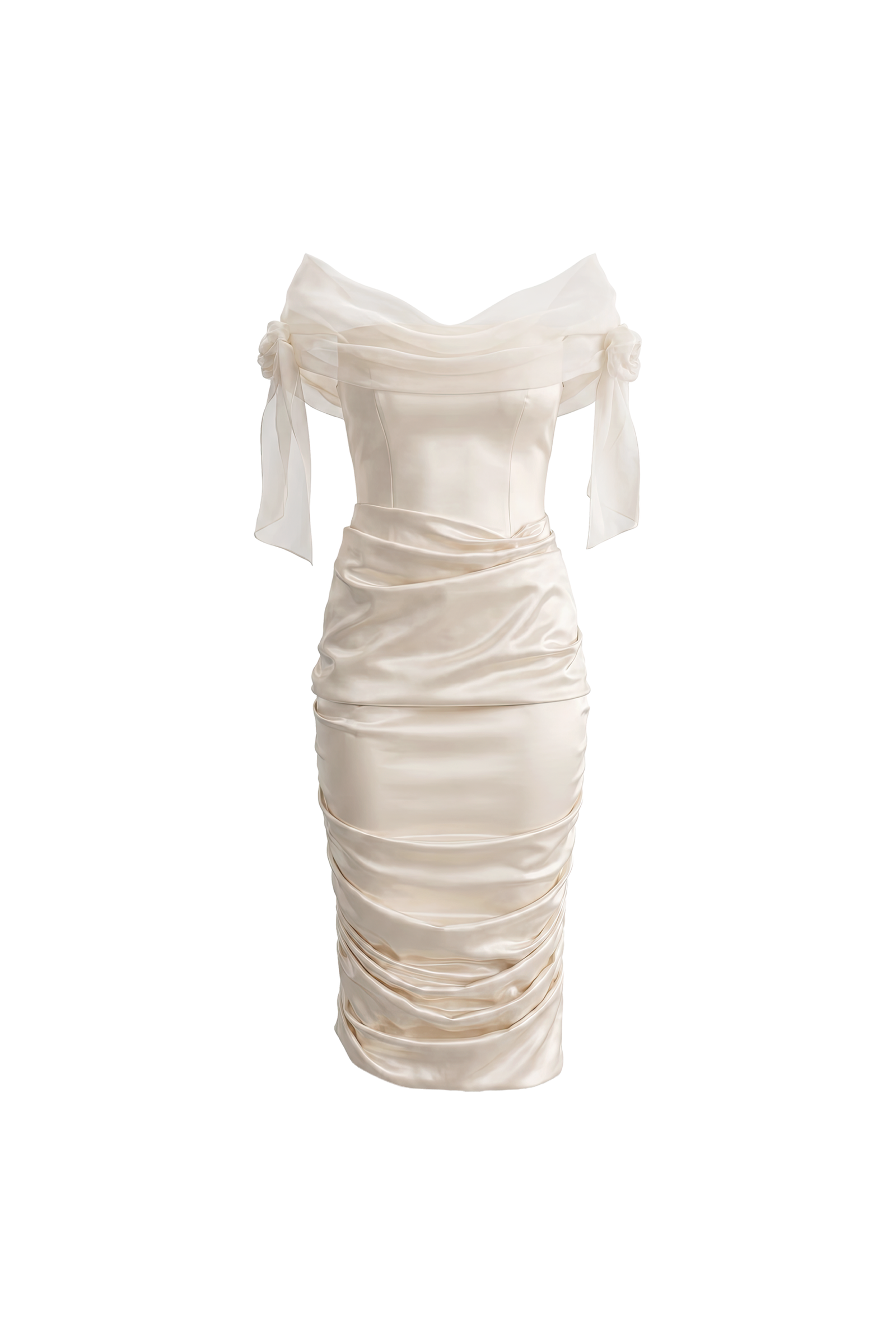 Marais Ruched Midi Dress - Image 2