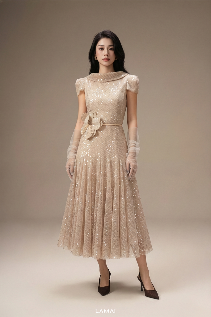 Seraphina Sequin Midi Dress