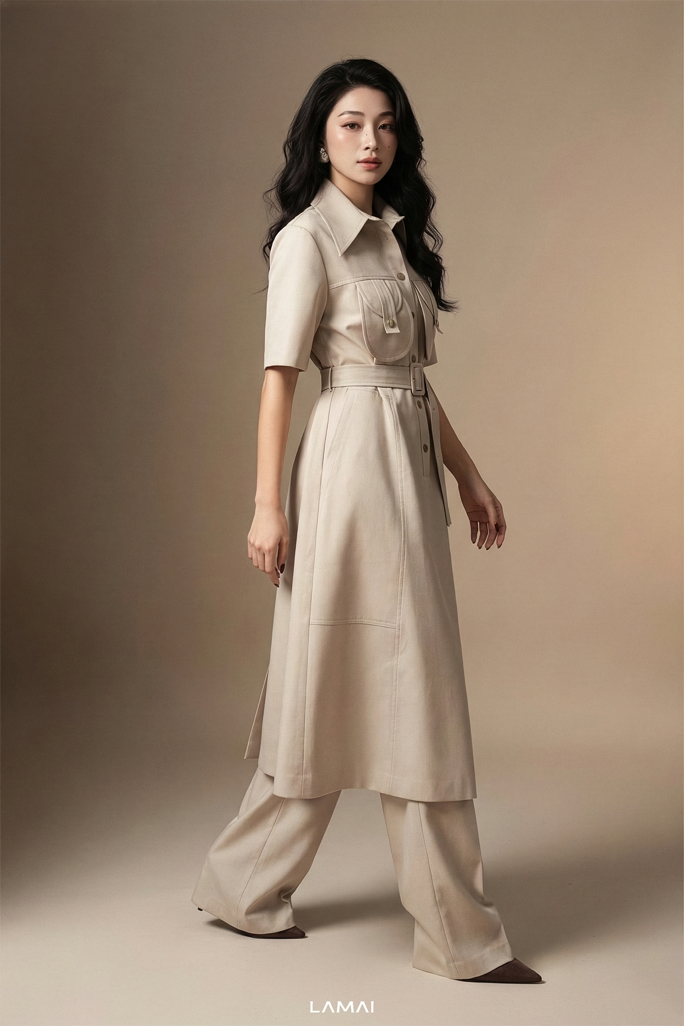 Diana Collared Midi Dress - Image 3
