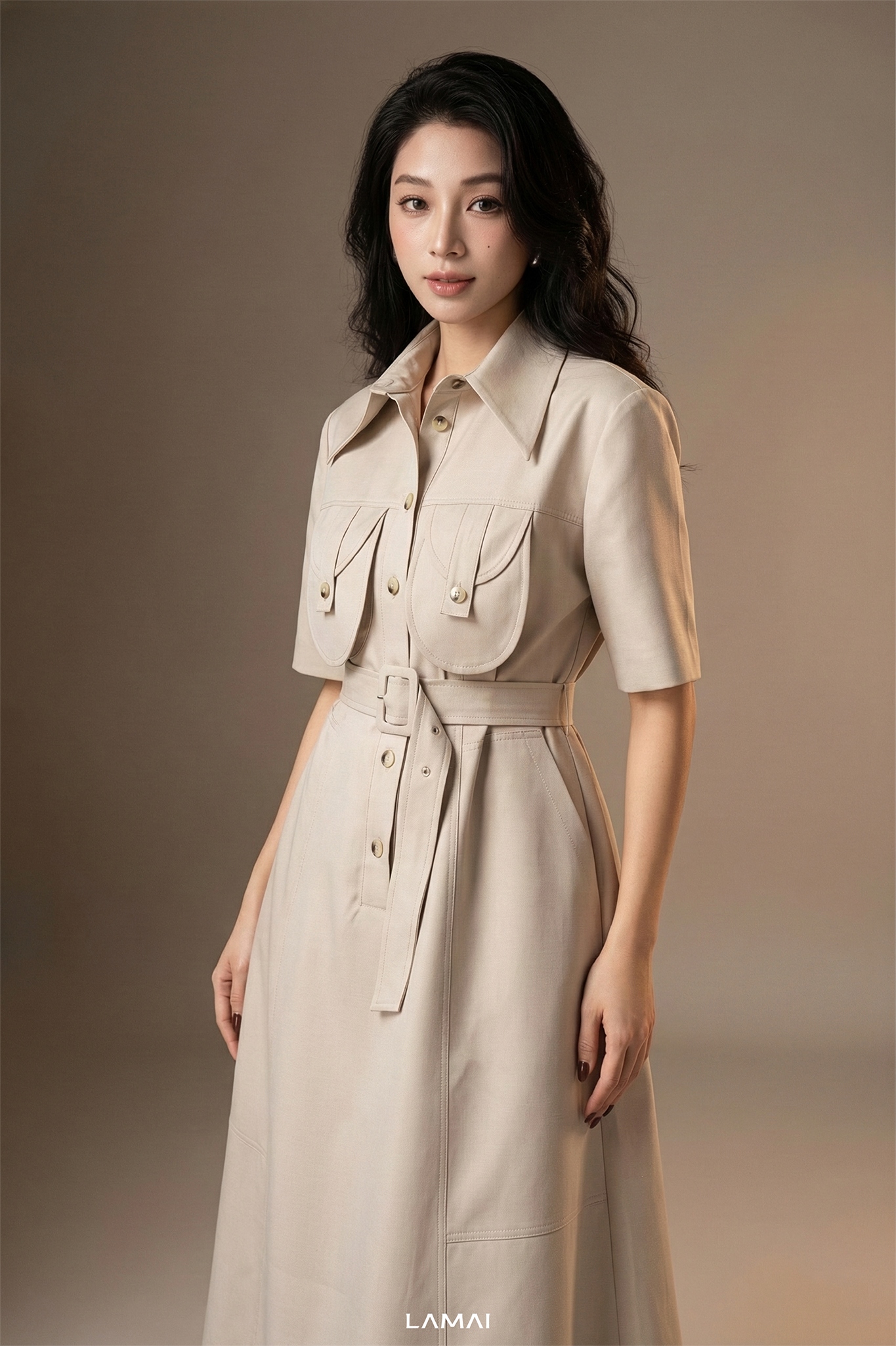 Diana Collared Midi Dress - Image 4