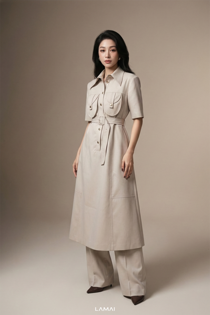 Diana Collared Midi Dress