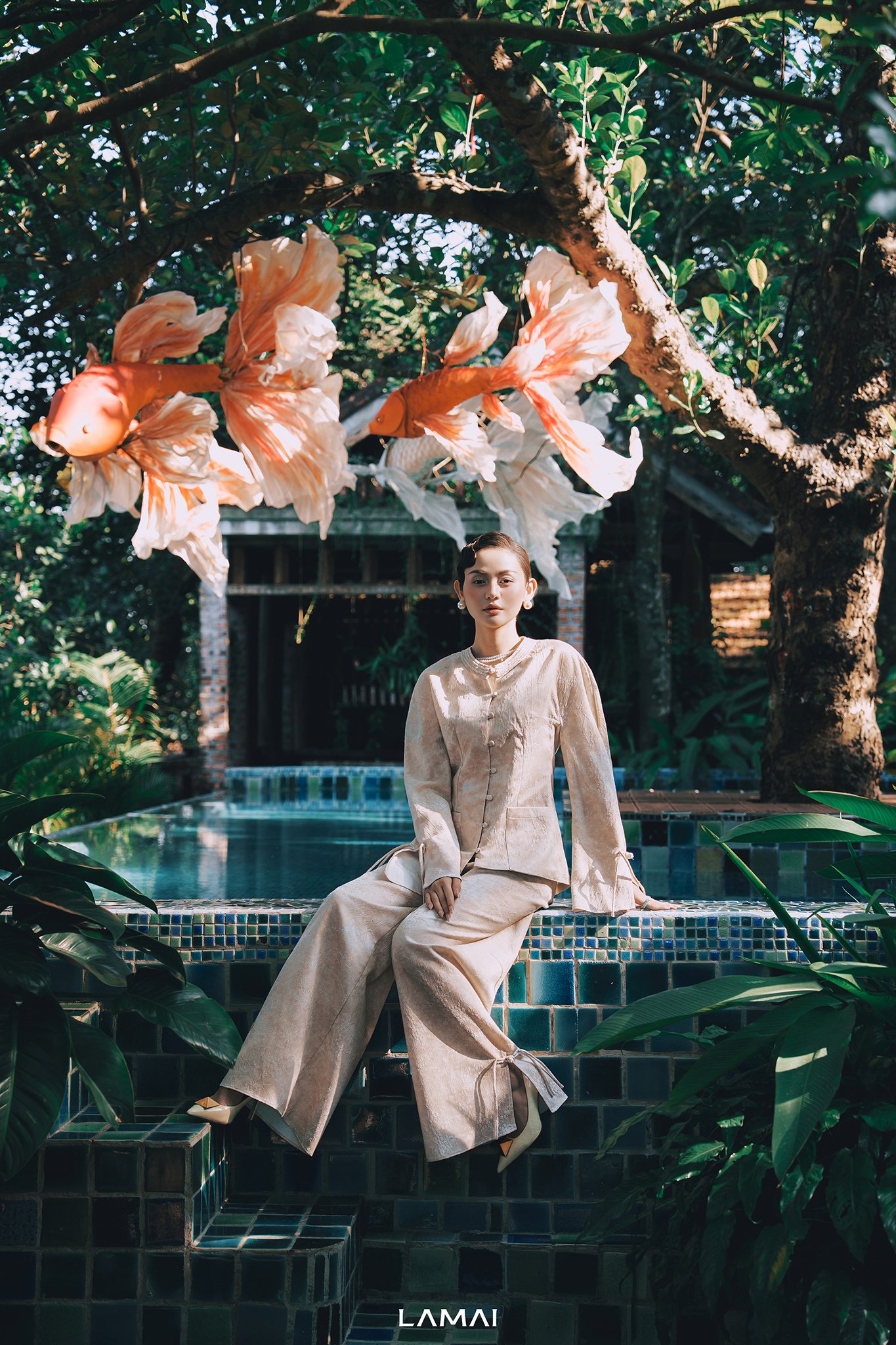 "Sương Hạc" Bà Ba Set - Image 3