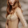 Champagne Mosaic Midi Dress - Image 3